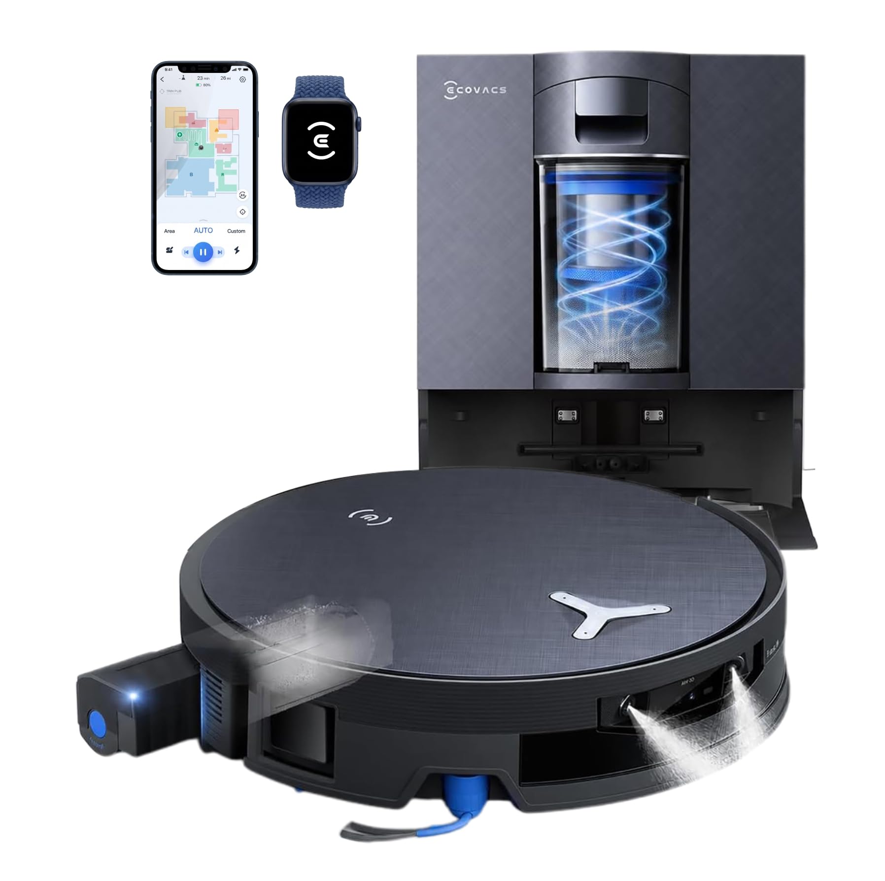 ECOVACS DEEBOT X12 OmniCyclone: Black