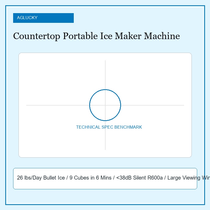 AGLUCKY Countertop Portable Ice Maker