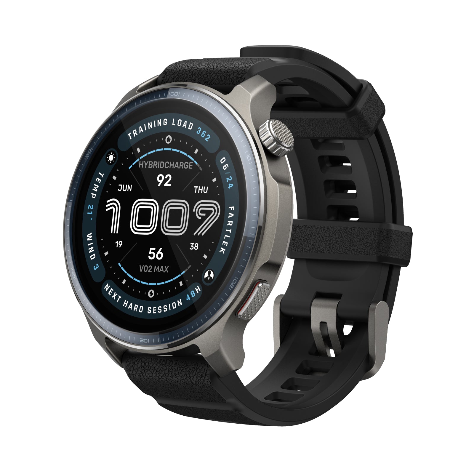 Amazfit Balance 2 manufacturer reference: Black, additional Lava strap