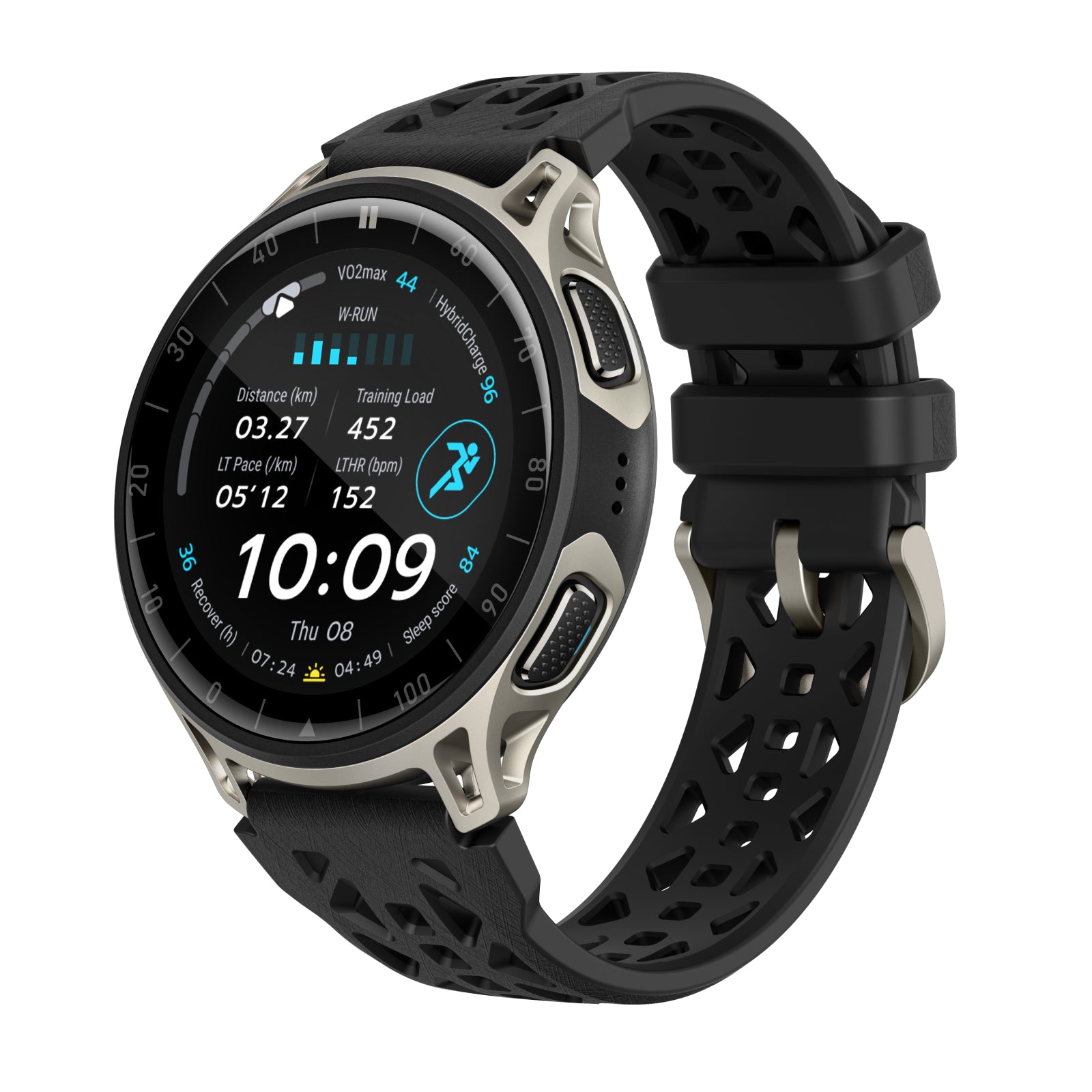 Amazfit Cheetah 2 Pro with titanium-coloured case and black strap