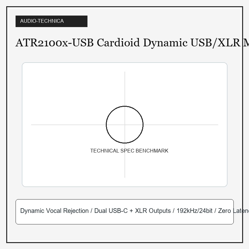 Audio-Technica ATR2100x-USB Cardioid Dynamic Microphone