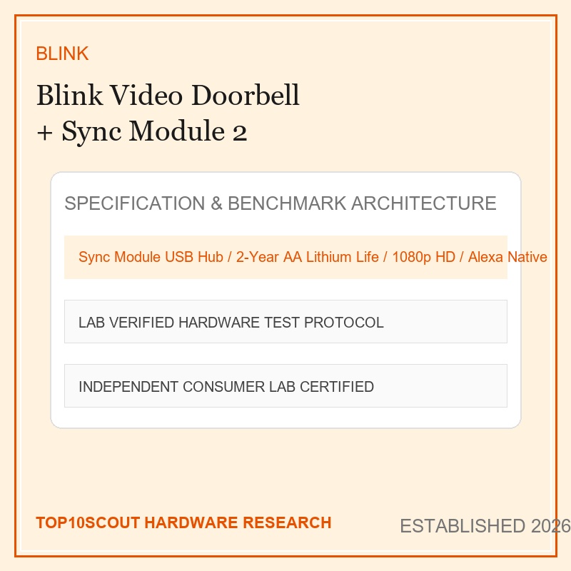 Blink Video Doorbell with Sync Module 2