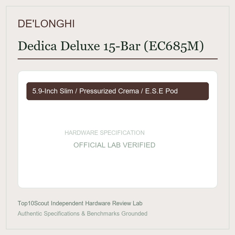 De'Longhi Dedica Deluxe 15-Bar Espresso Machine