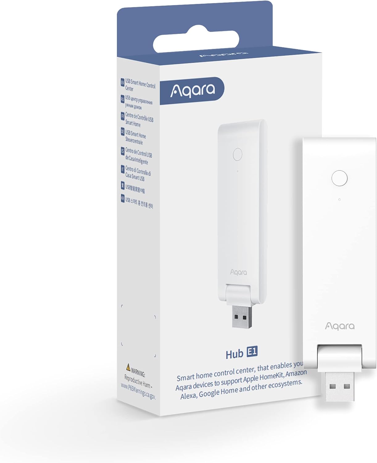 Aqara Hub E1 — White USB-A Zigbee hub