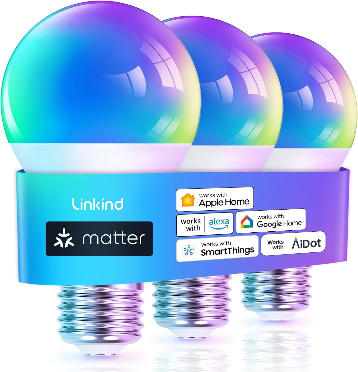 Opaque 800lm Matter A19 bulbs, 3 Pack. The article compares the manufacturer 2 Pack reference; this retailer option is a different package.