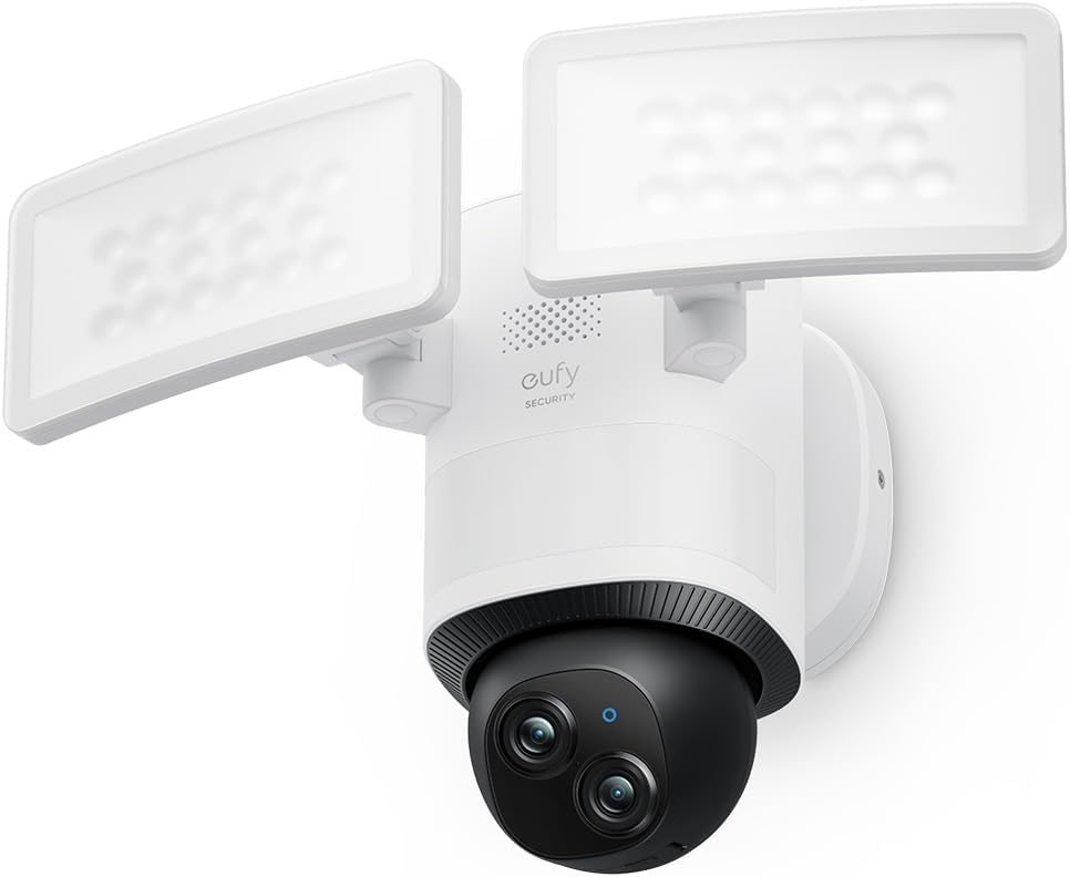 eufy Floodlight Camera E340 — White, floodlightcam only; without optional AC cable