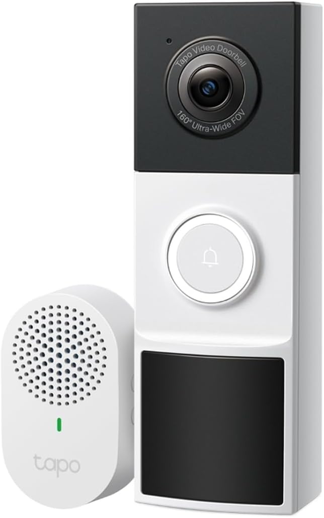 Tapo D210 — Silver/black doorbell with white chime