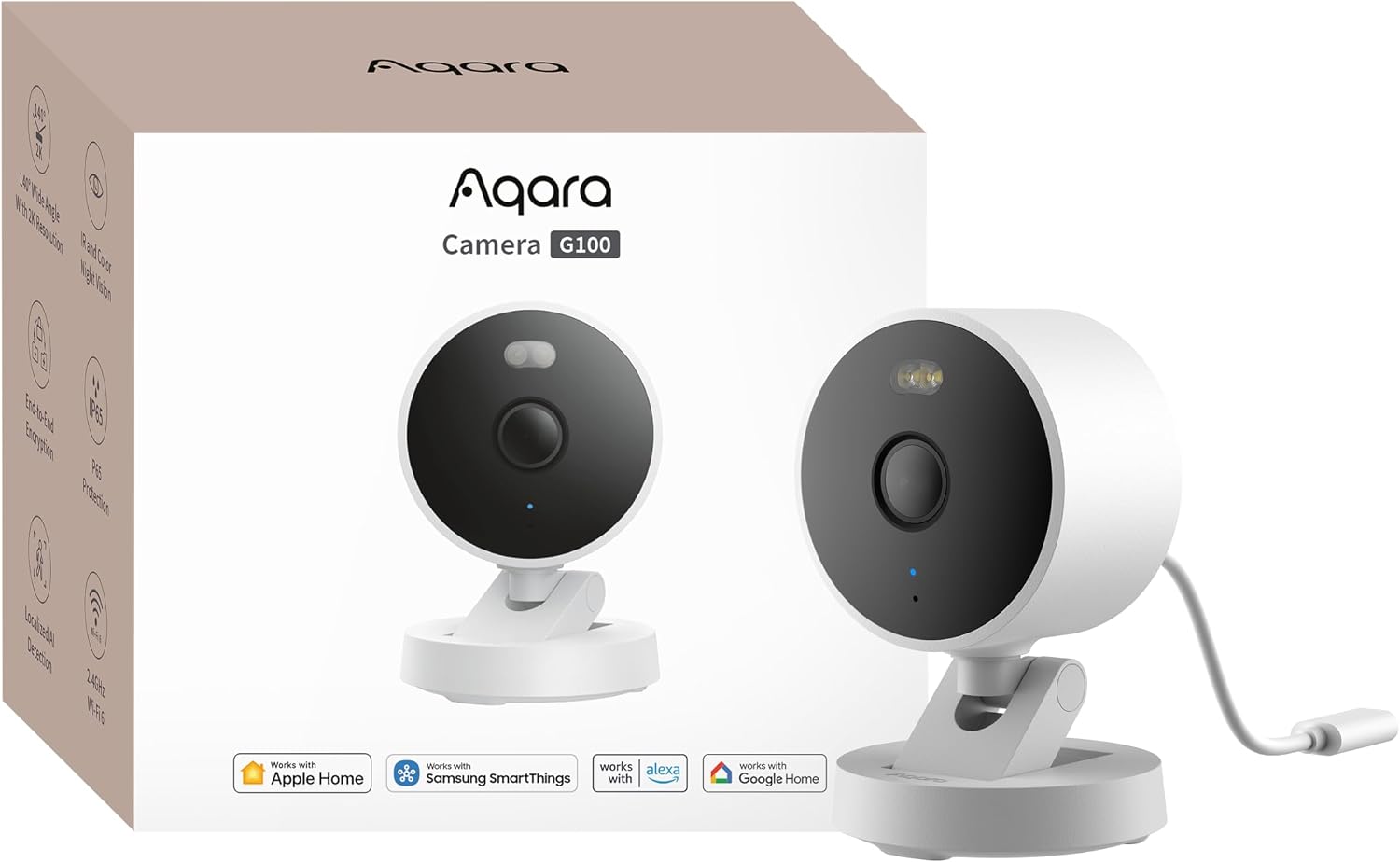 Aqara Camera G100 — White, one camera