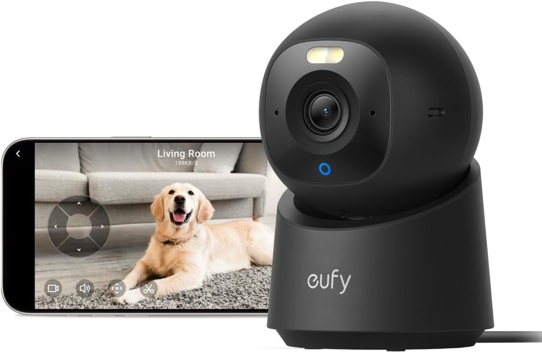 eufy Indoor Cam E30 — Black, 1-Pack Black