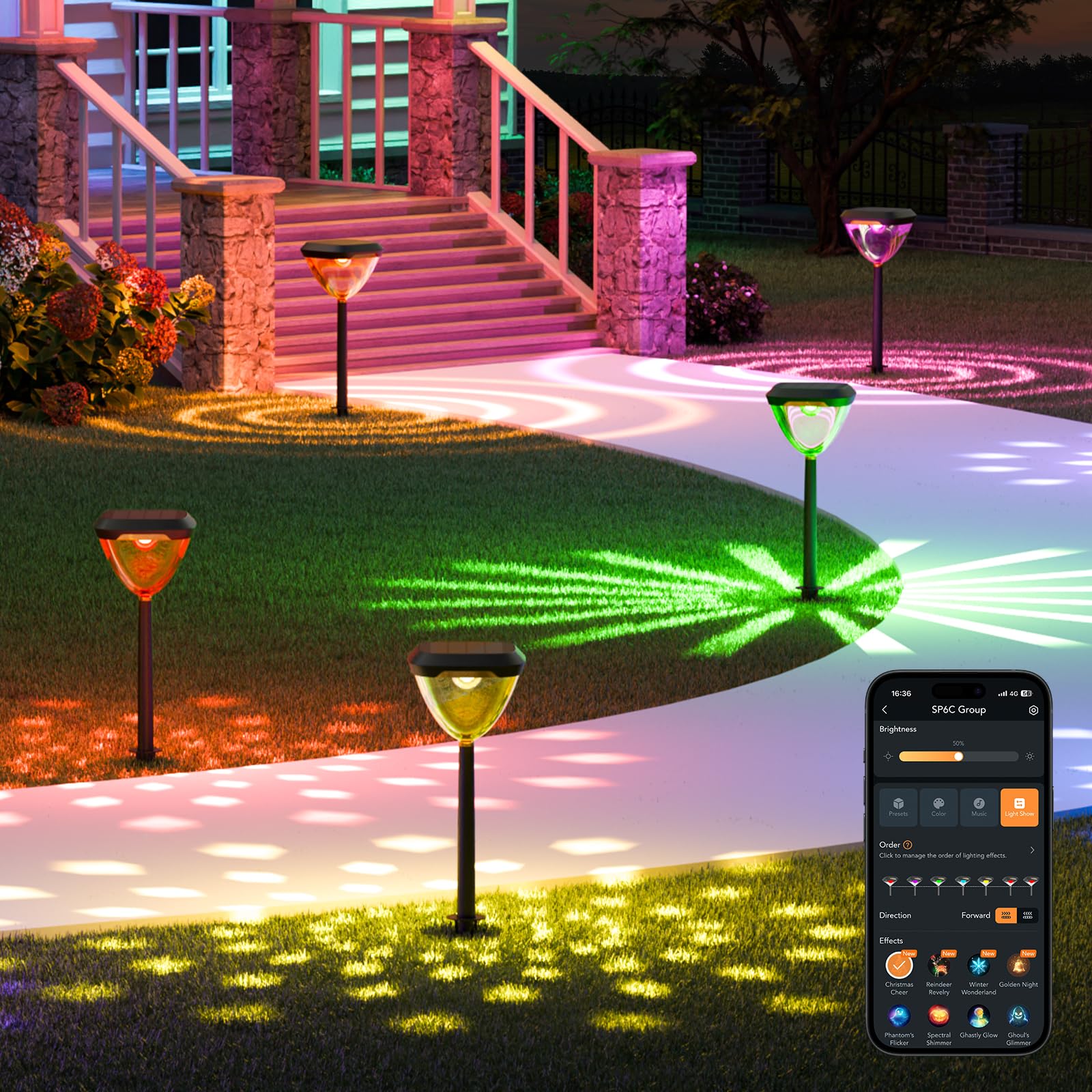 Linkind SP6C — Official 4 Pack reference; scene is not a count of supplied lights