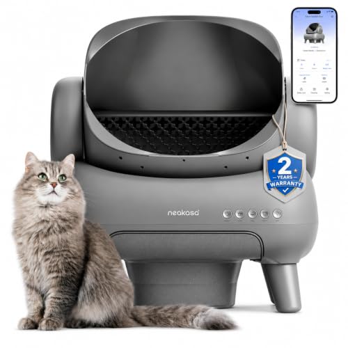 Neakasa M1 Plus open-top self-cleaning cat litter box with pull and pack waste system