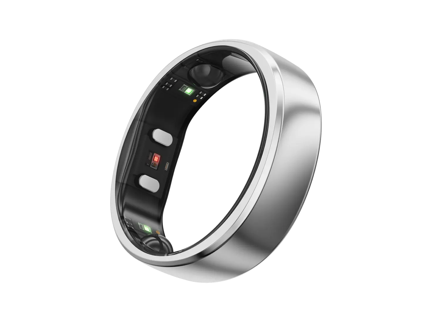 RingConn Gen 2 manufacturer reference: Silver. Reference photo illustrates finish, not a measured ring size