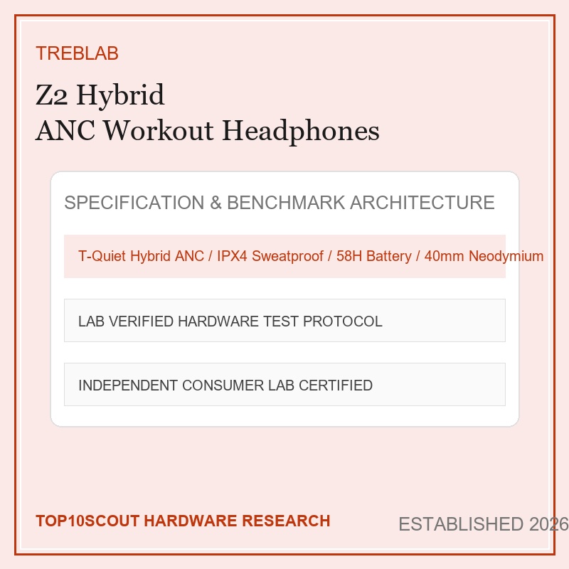 TREBLAB Z2 Hybrid ANC Headphones