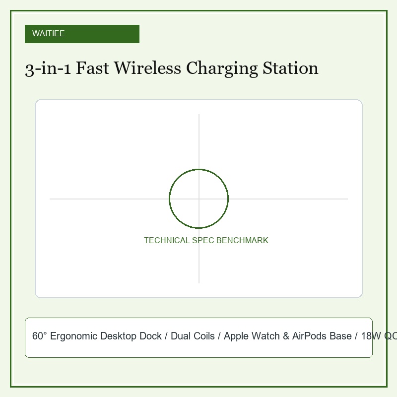 WAITIEE 3-in-1 Fast Wireless Charging Station