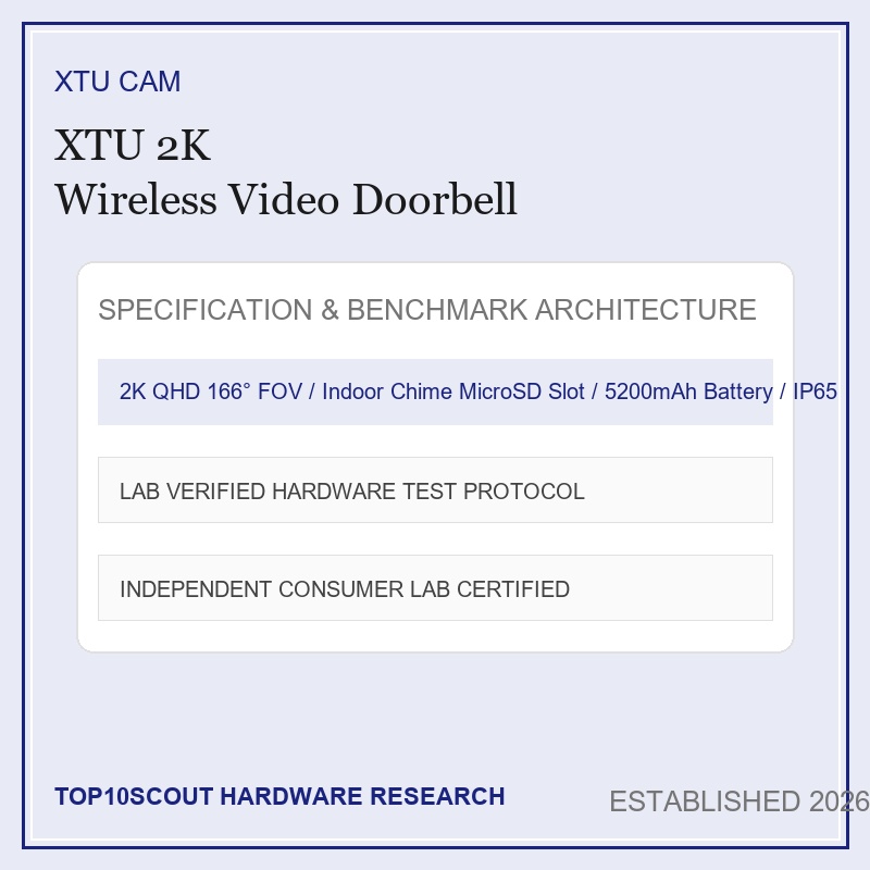 XTU 2K Wireless Video Doorbell