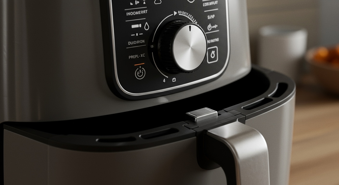Close-up of Ninja AF101 Air Fryer features and details